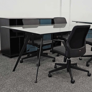 Lotus Luxury Conference Table with Metal Legs