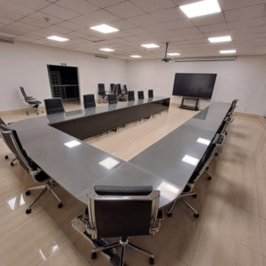 Modular Metal-Leg Conference Table